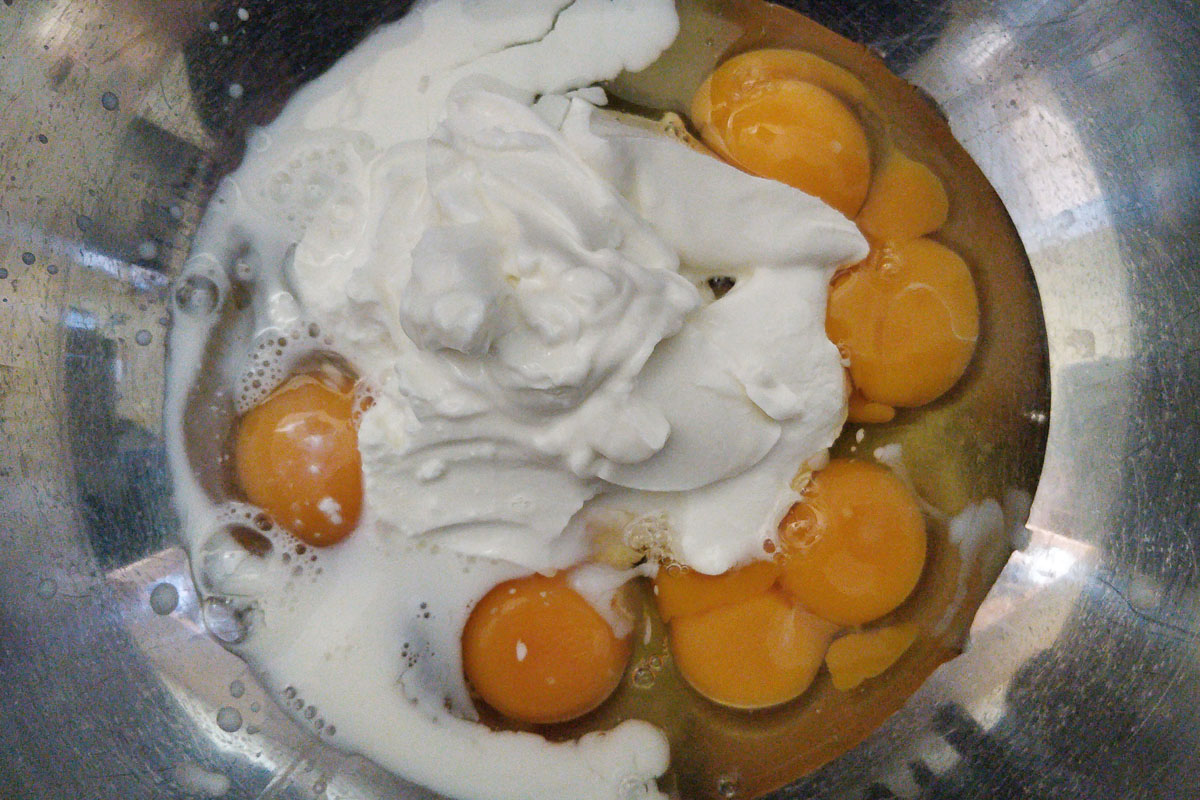 Eggs, skyr and milk