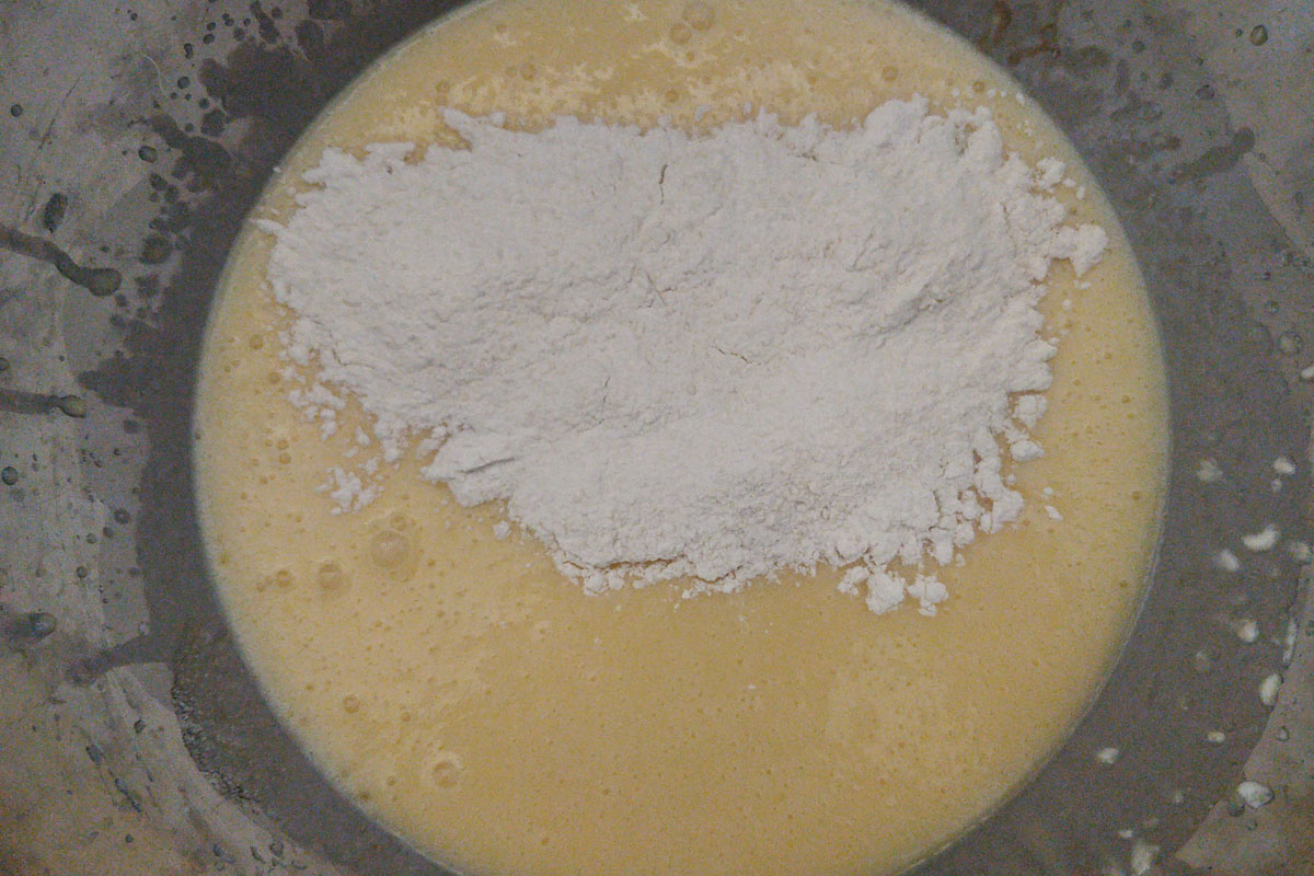 Wet and dry ingredients
