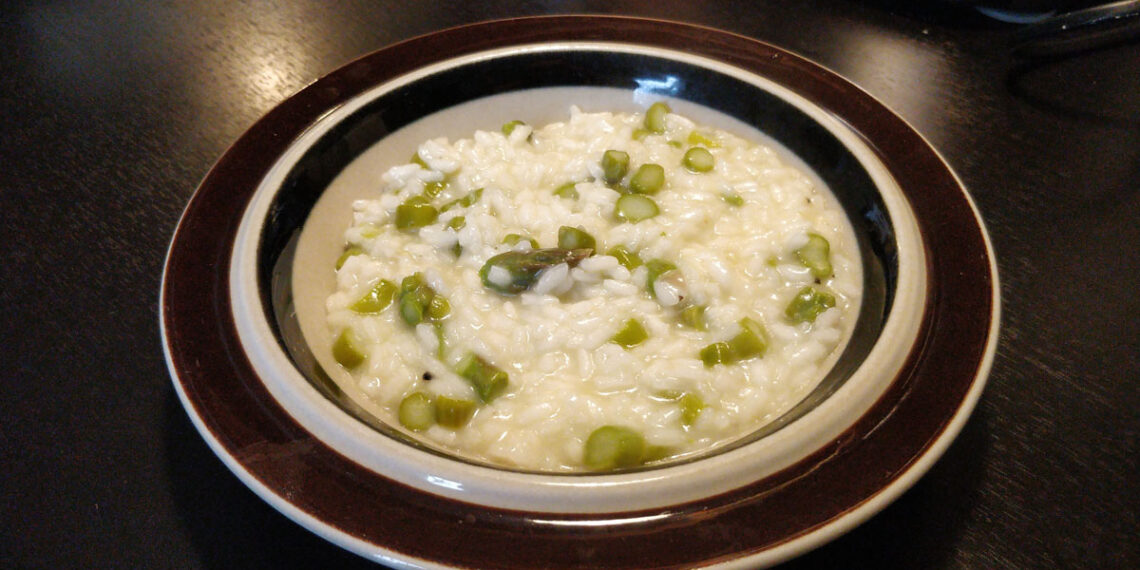 Asparagus risotto