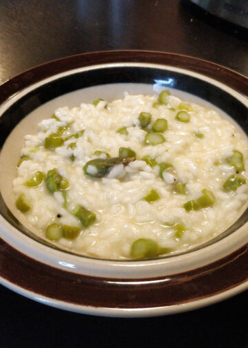 Asparagus risotto
